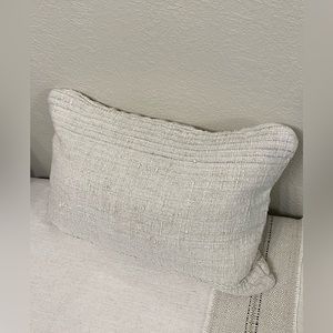 Vintage Grain Sack Accent Pillow